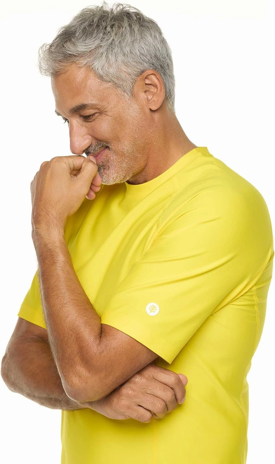Coolibar UPF 50  Men's Hightide Short Sleeve Swim Shirt - Sun Protective