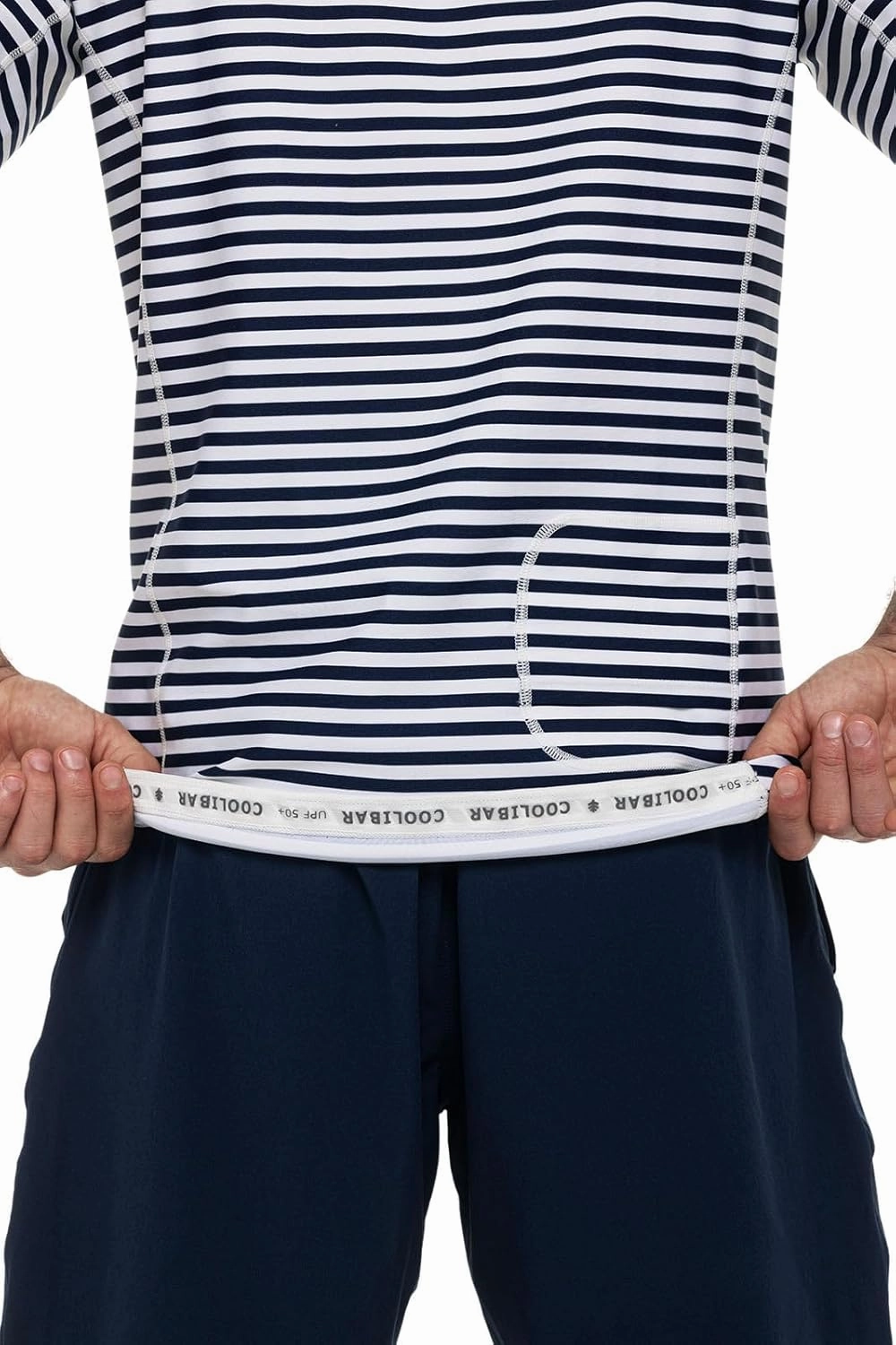 Coolibar UPF 50  Men's Hightide Short Sleeve Swim Shirt - Sun Protective