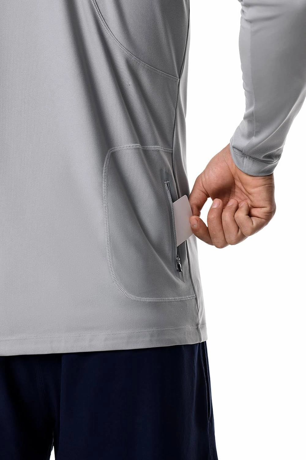 Coolibar UPF 50  Men's Nocona Zip Rash Guard - Sun Protective