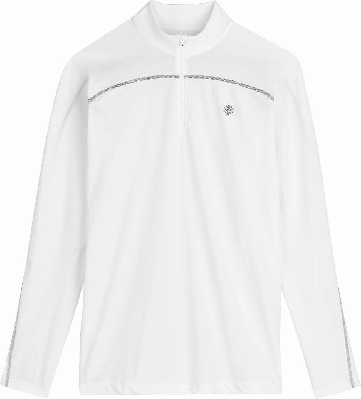 Coolibar UPF 50  Men's Nocona Zip Rash Guard - Sun Protective