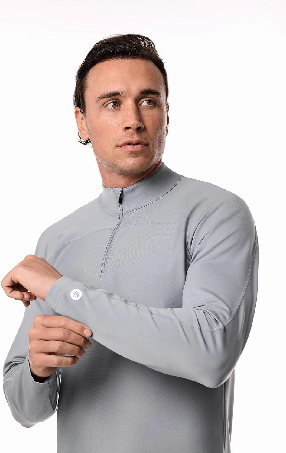 Coolibar UPF 50  Men's Nocona Zip Rash Guard - Sun Protective