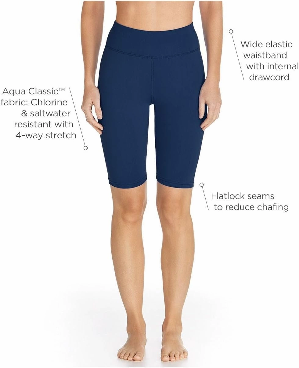 Coolibar UPF 50  Women's Deep Water Swim Shorts - Sun Protective