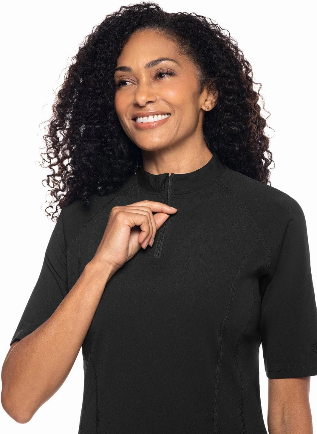 Coolibar UPF 50  Women's Freestyle Short Sleeve Rash Guard - Sun Protective