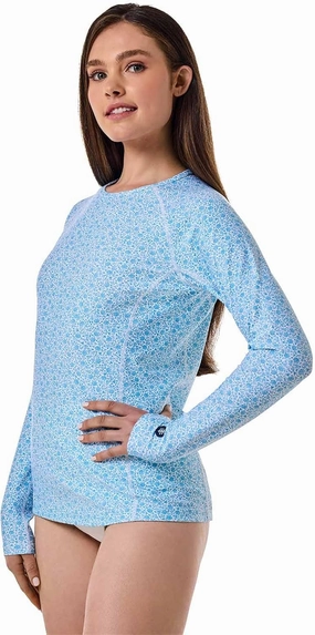 Coolibar UPF 50  Women's Hightide Long Sleeve Swim Shirt - Sun Protective