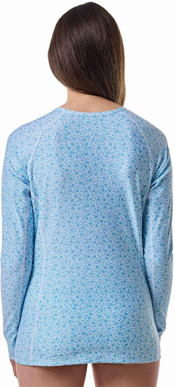 Coolibar UPF 50  Women's Hightide Long Sleeve Swim Shirt - Sun Protective