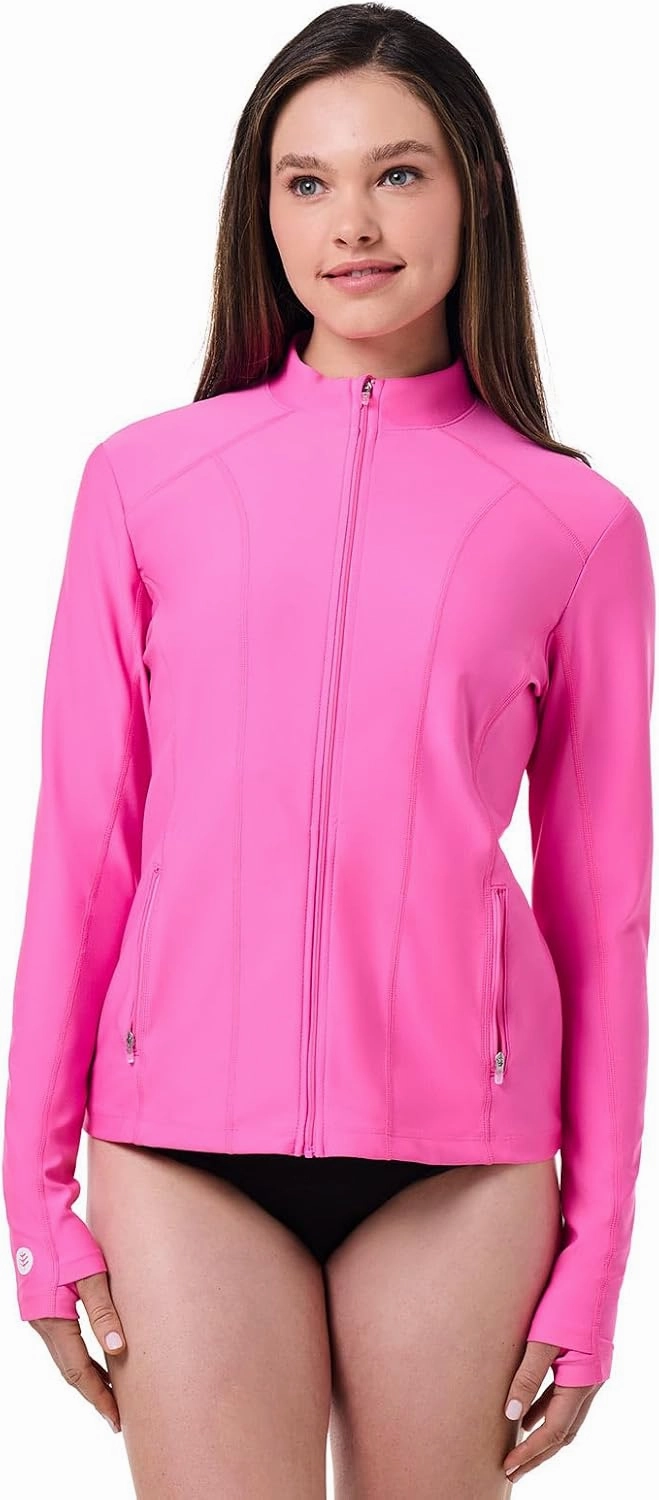 Coolibar UPF 50  Women's Malawi Swim Jacket - Sun Protective