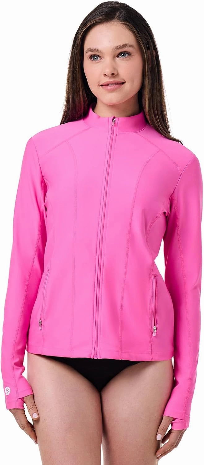 Coolibar UPF 50  Women's Malawi Swim Jacket - Sun Protective