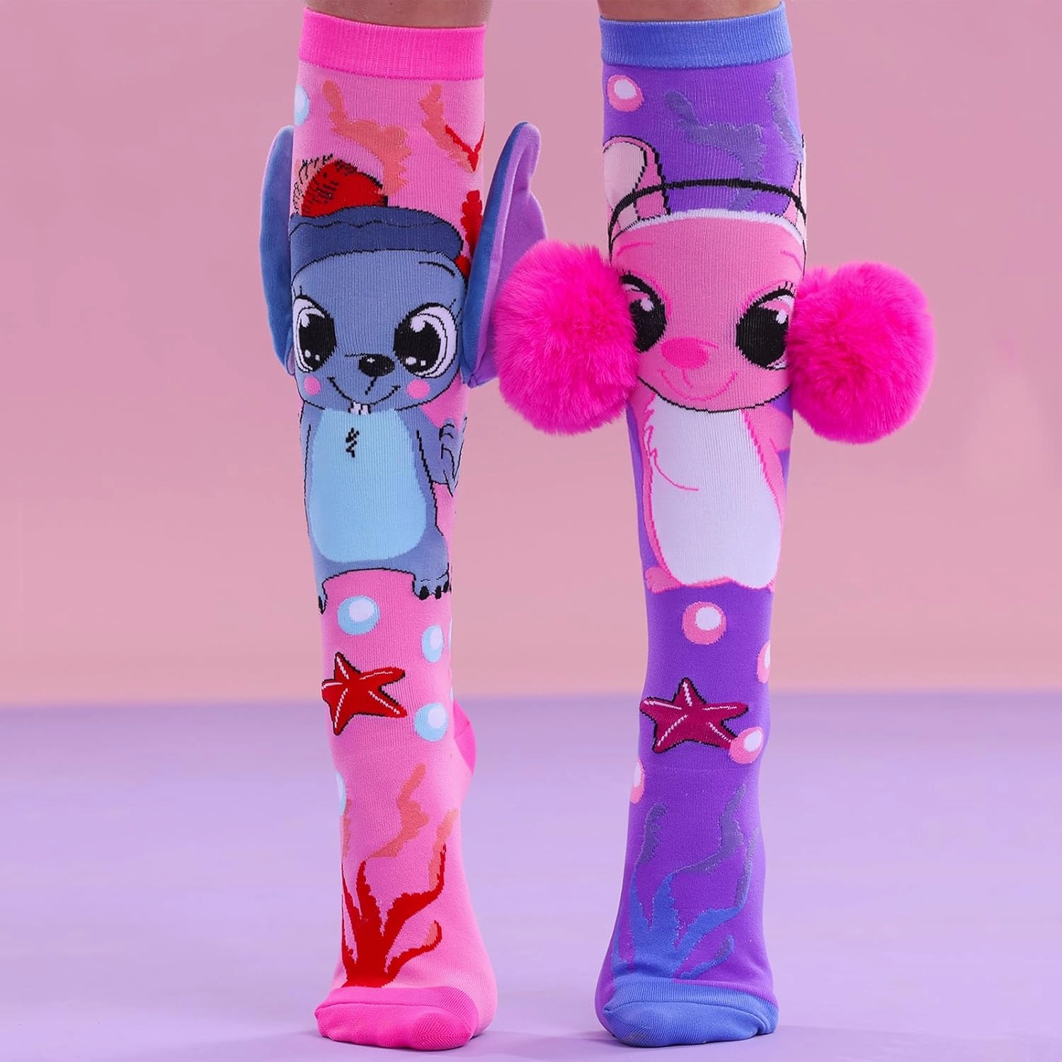 Crazy socks for kids Cute girl socks girls wacky Funky Stretch Mid to High Novelty Socks