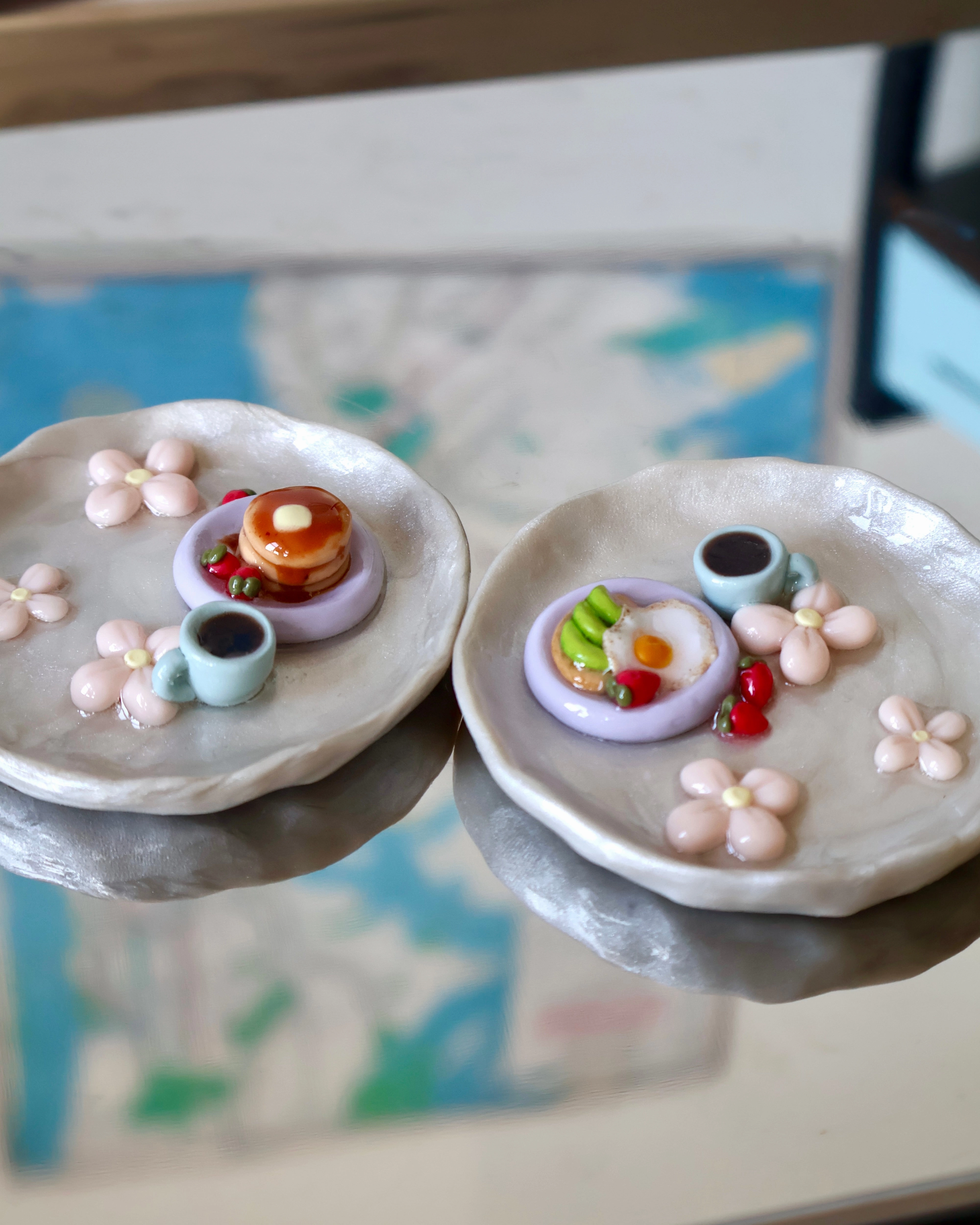 Customizable Breakfast Trinket Dish/Ring Holder
