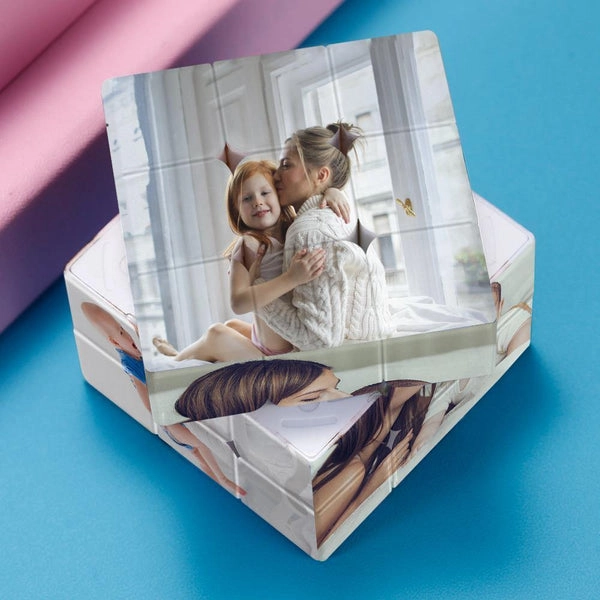 Customized Multi Photo Rubik's Cube Mother's Day Gift