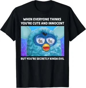 Cute But Secretly Kinda Evil Photo Meme T-Shirt