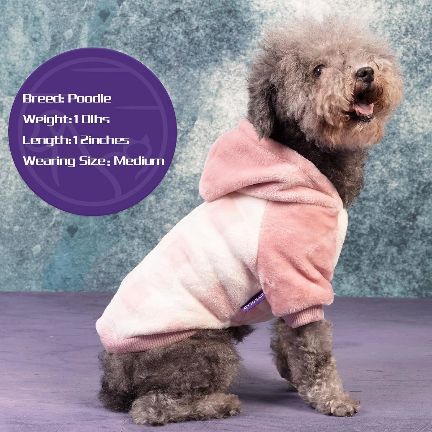cyeollo Dog Sweater Warm Dog Winter Coat Pink Plaid New Year Dog Hoodie Flannel Sweatshirt Doggie Coats Dog Clothes for Small Dogs Size XL