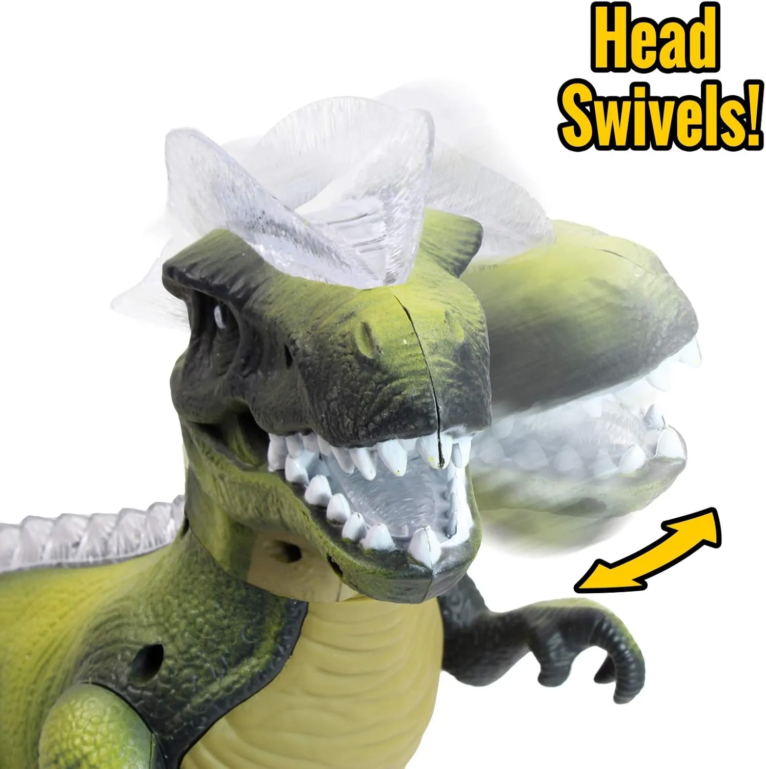 Dancing Dino Light Up T-Rex Dinosaur Toy with Radio Control - Green