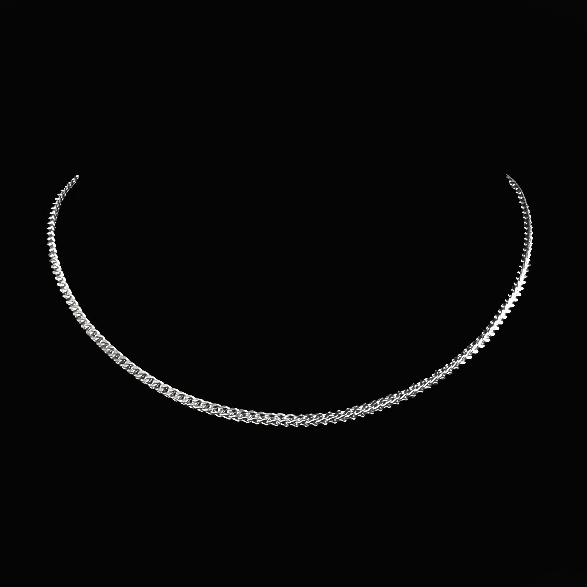 Dante Silver-tone Foxtail Chain Necklace