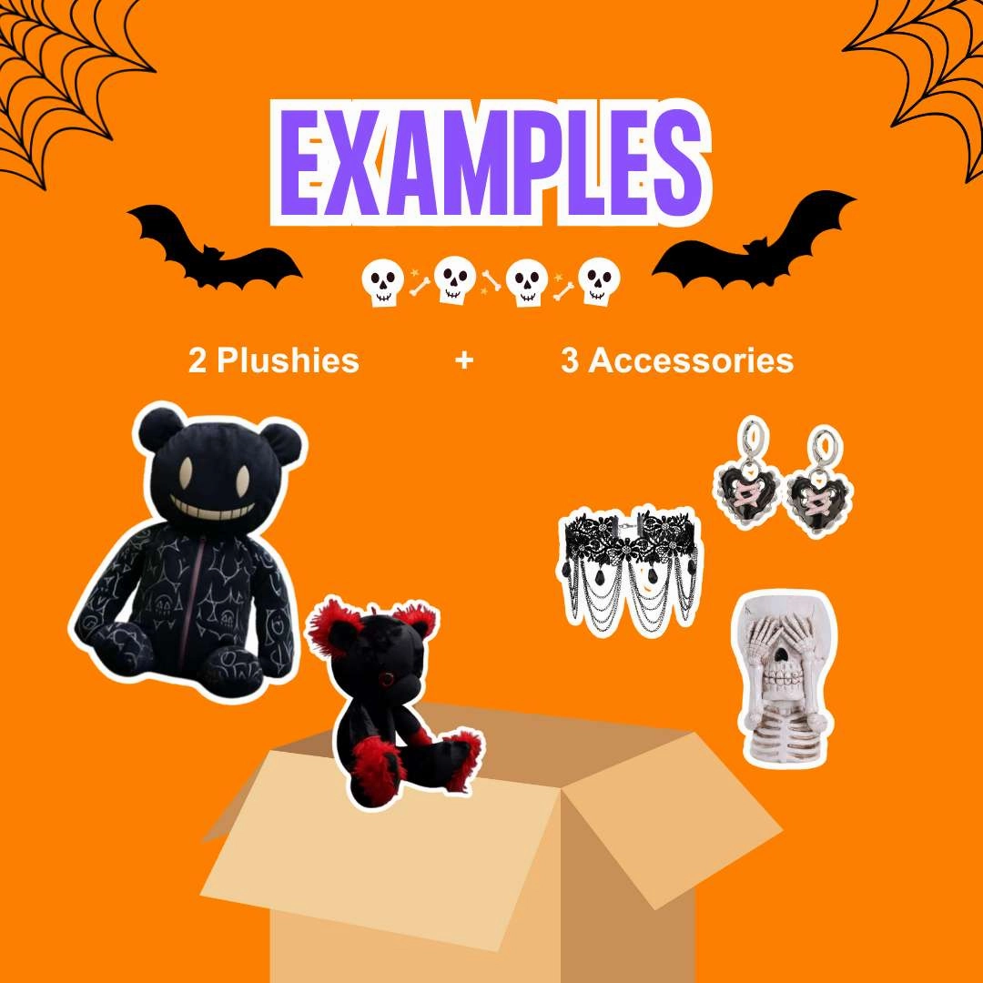 Dark Aesthetic Mystery Box Plush & Accessories 5-Piece Set