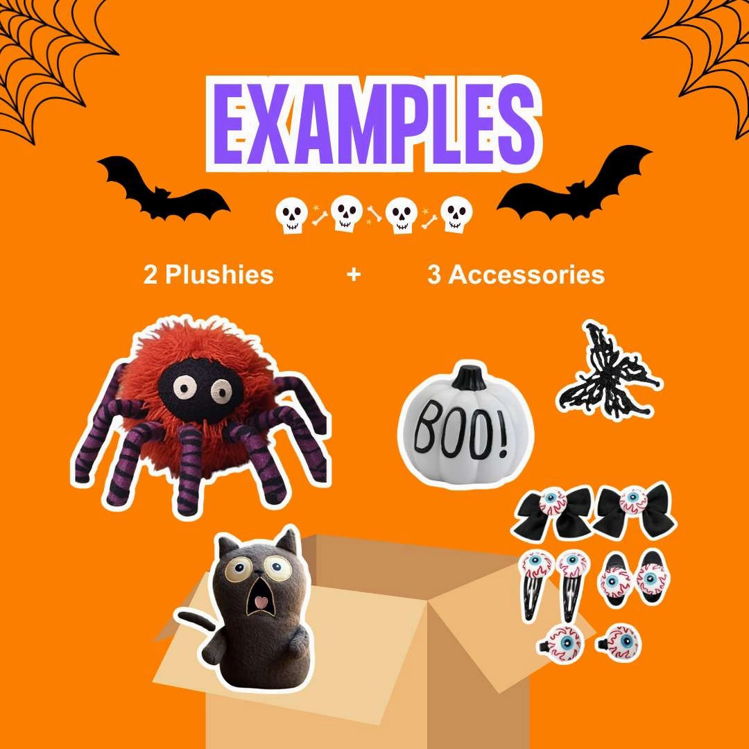 Dark Aesthetic Mystery Box Plush & Accessories 5-Piece Set