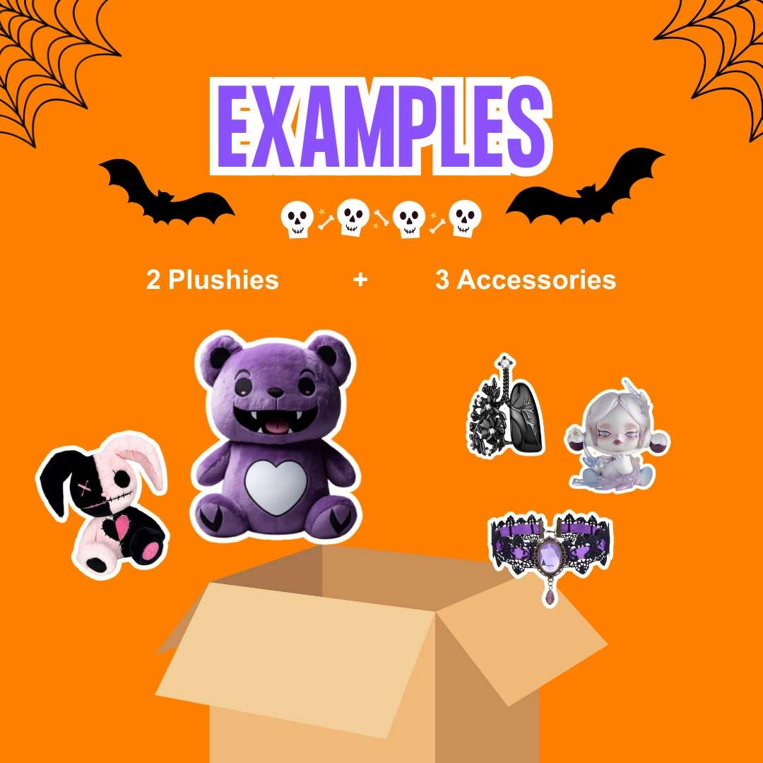 Dark Aesthetic Mystery Box Plush & Accessories 5-Piece Set
