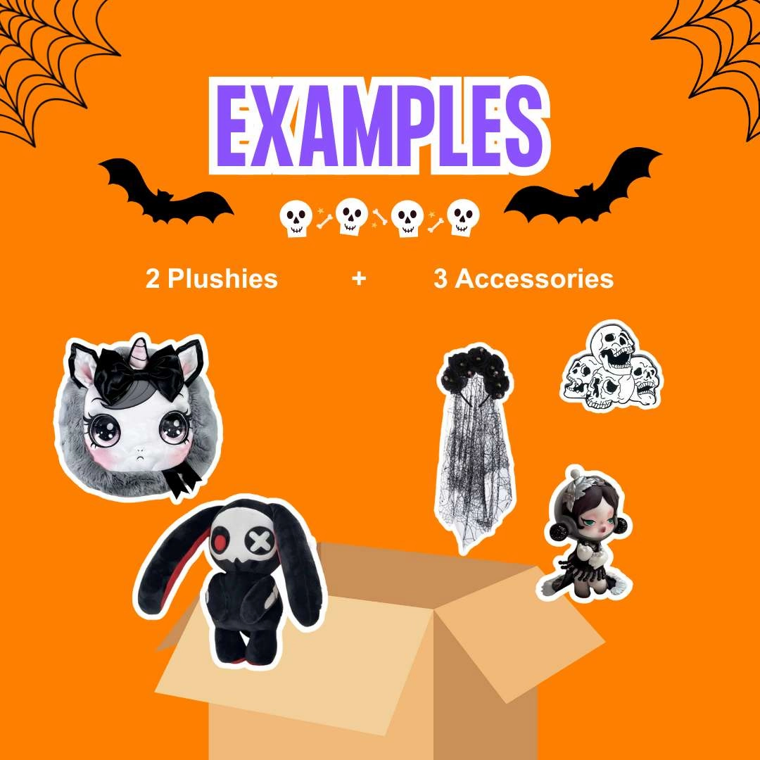 Dark Aesthetic Mystery Box Plush & Accessories 5-Piece Set