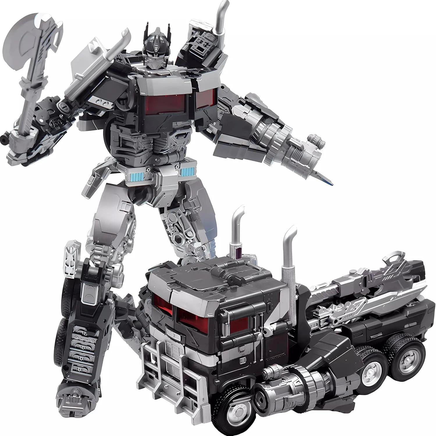 Deformation Toys, Deformation Robot Toys Character Black Action Figure 7.9 Inches with Accessories, Suitable for Ages 6 and Up KO Version Gifts for Boys