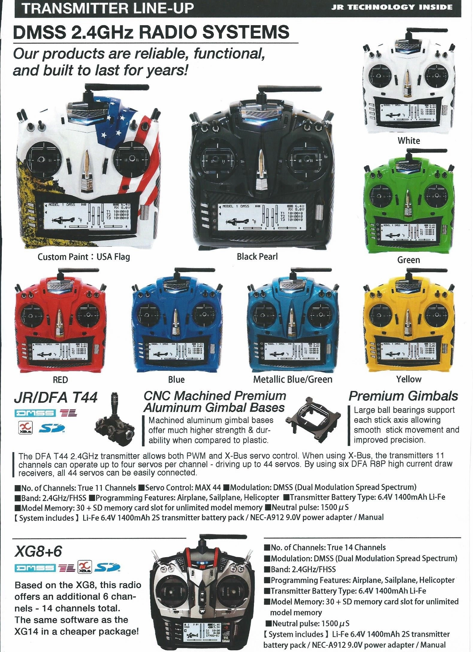 DFA T44, Special Edition, 11 Channel Transmitter, Black Pearl