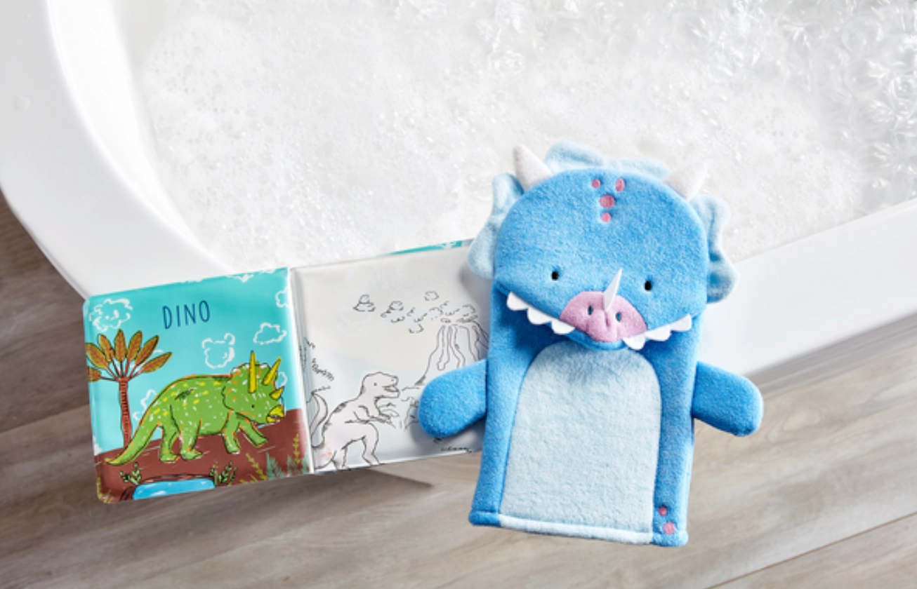 DINO BATH BOOK SET