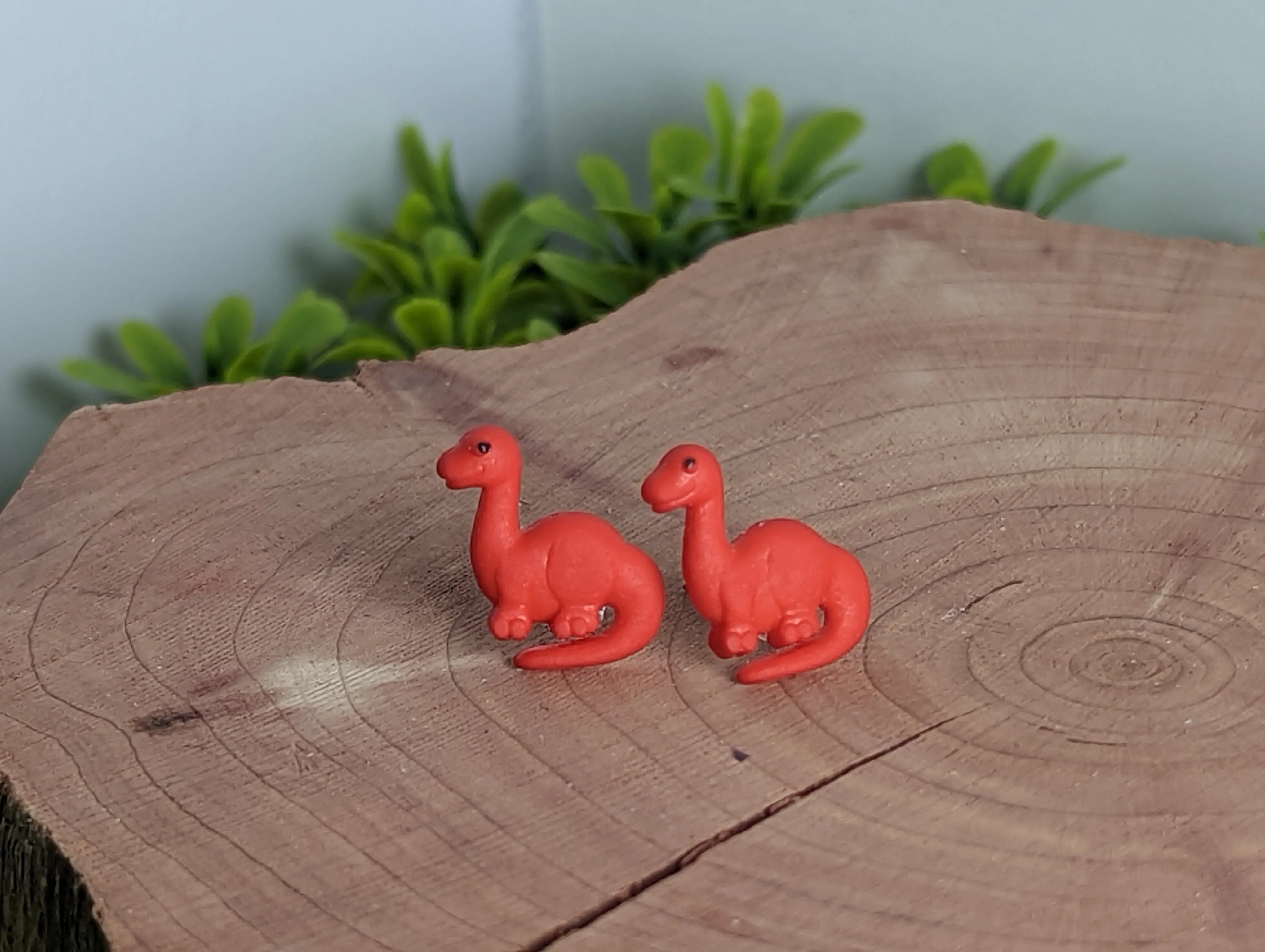 Dinosaur Brachiosaurus Stud Earrings