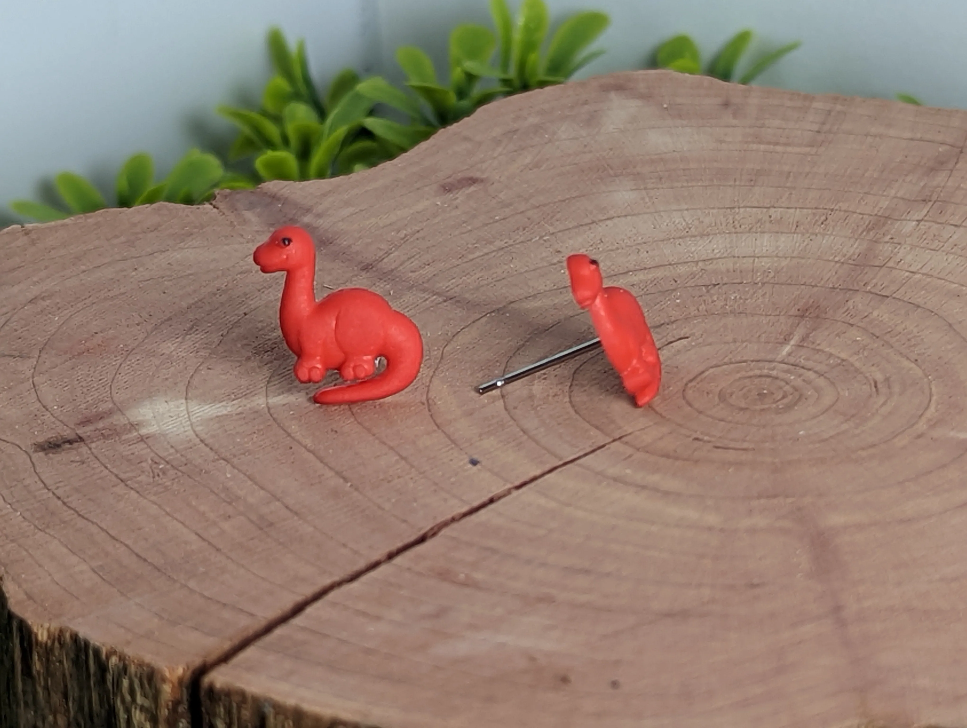 Dinosaur Brachiosaurus Stud Earrings