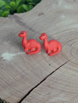 Dinosaur Brachiosaurus Stud Earrings