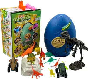 Dinosaur Egg Toys,7 in 1 Giant Dinosaur Archaeology Set,Birthday Gift for Kids Over 3 Years Old,Discover Archaeology Dinosaur Science Toys Handmade Gifts,Fun Dinosaur Archaeology Games. (8 inch)