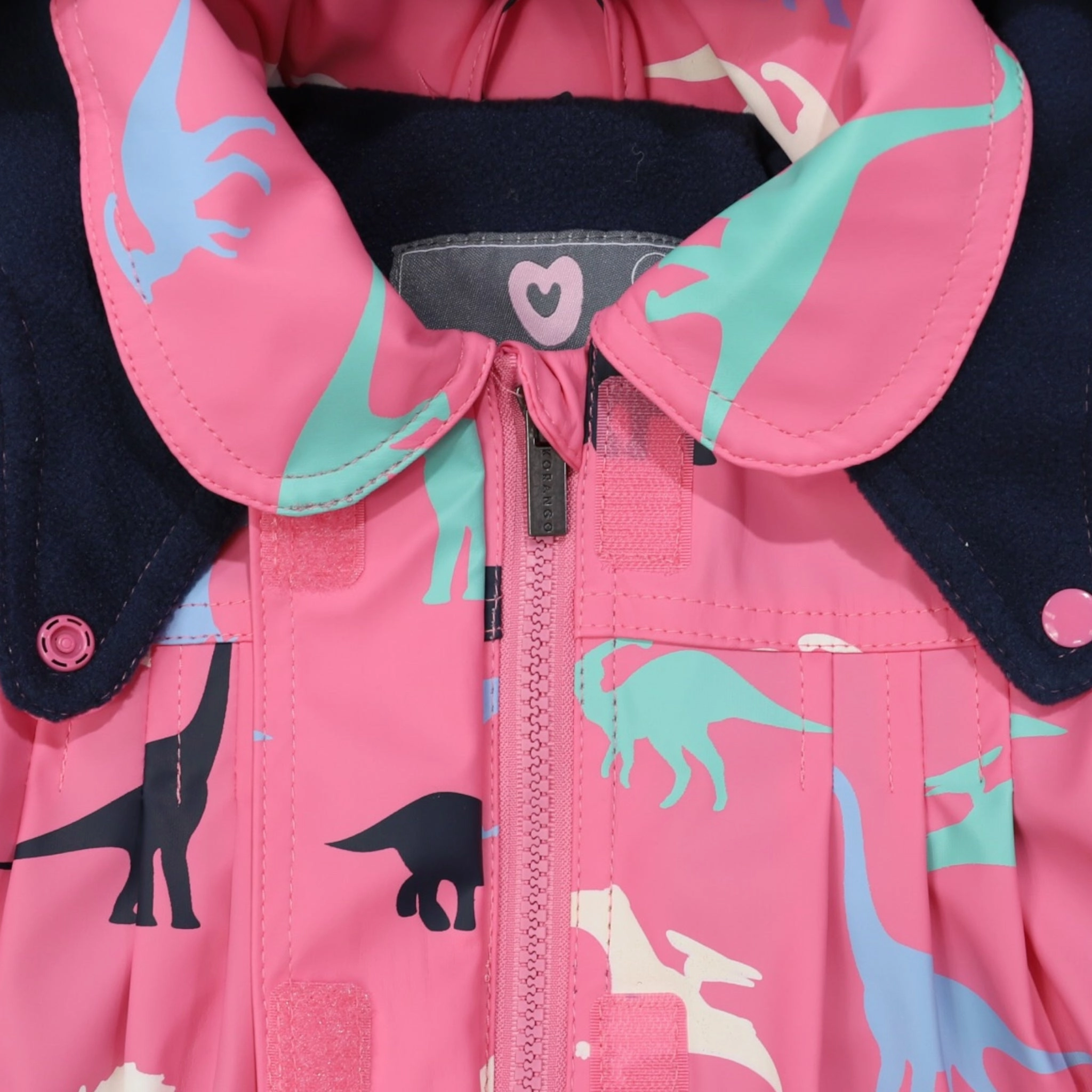 Dinosaur Colour Change Raincoat Hot Pink