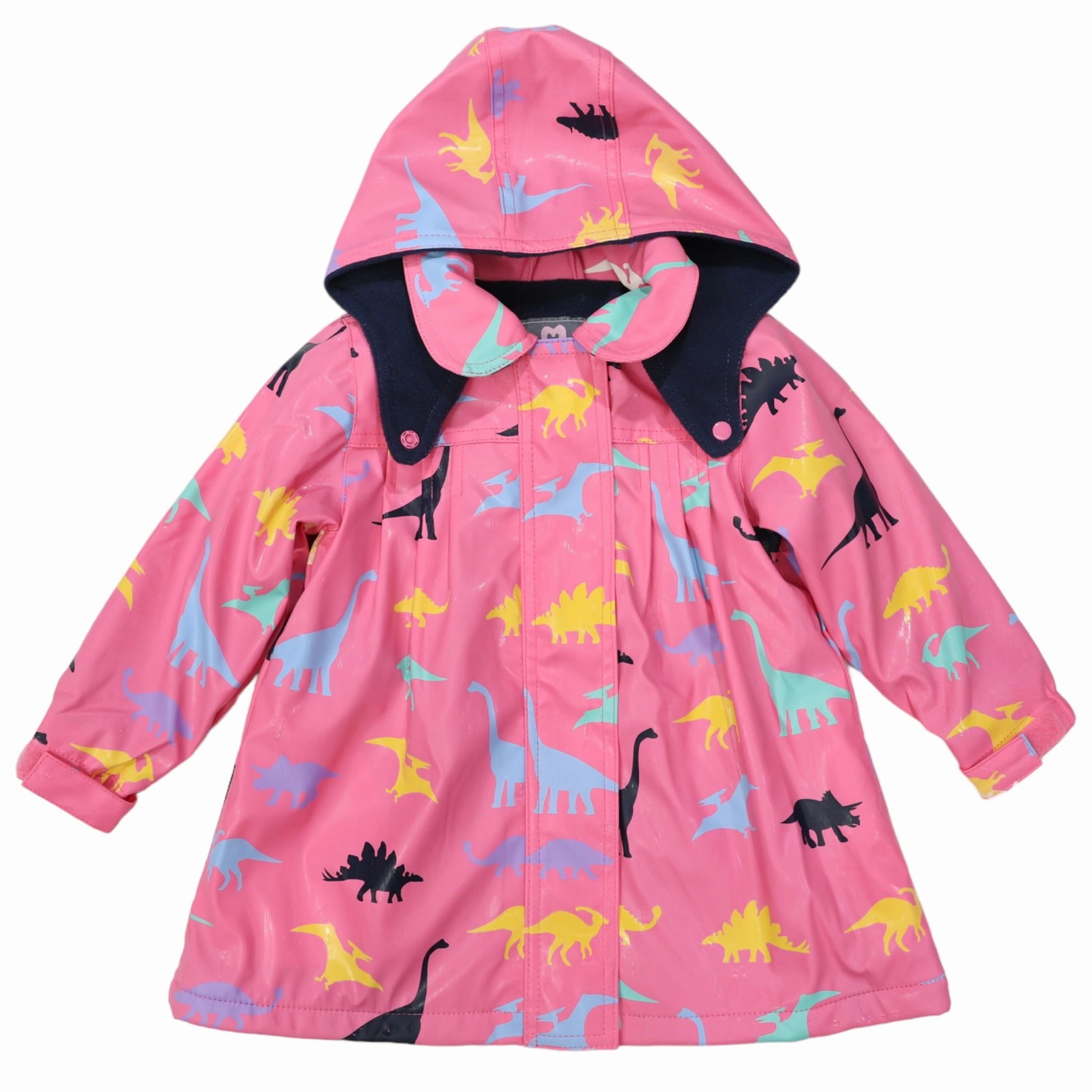 Dinosaur Colour Change Raincoat Hot Pink