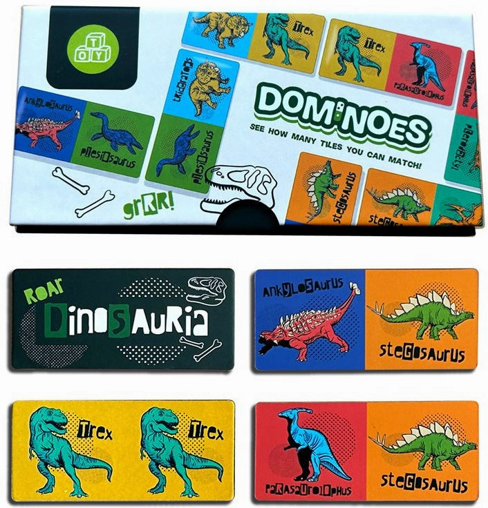 Dinosaur Dominoes Set