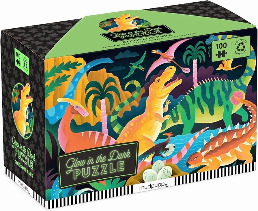 Dinosaur Park - Glow in the Dark Puzzle