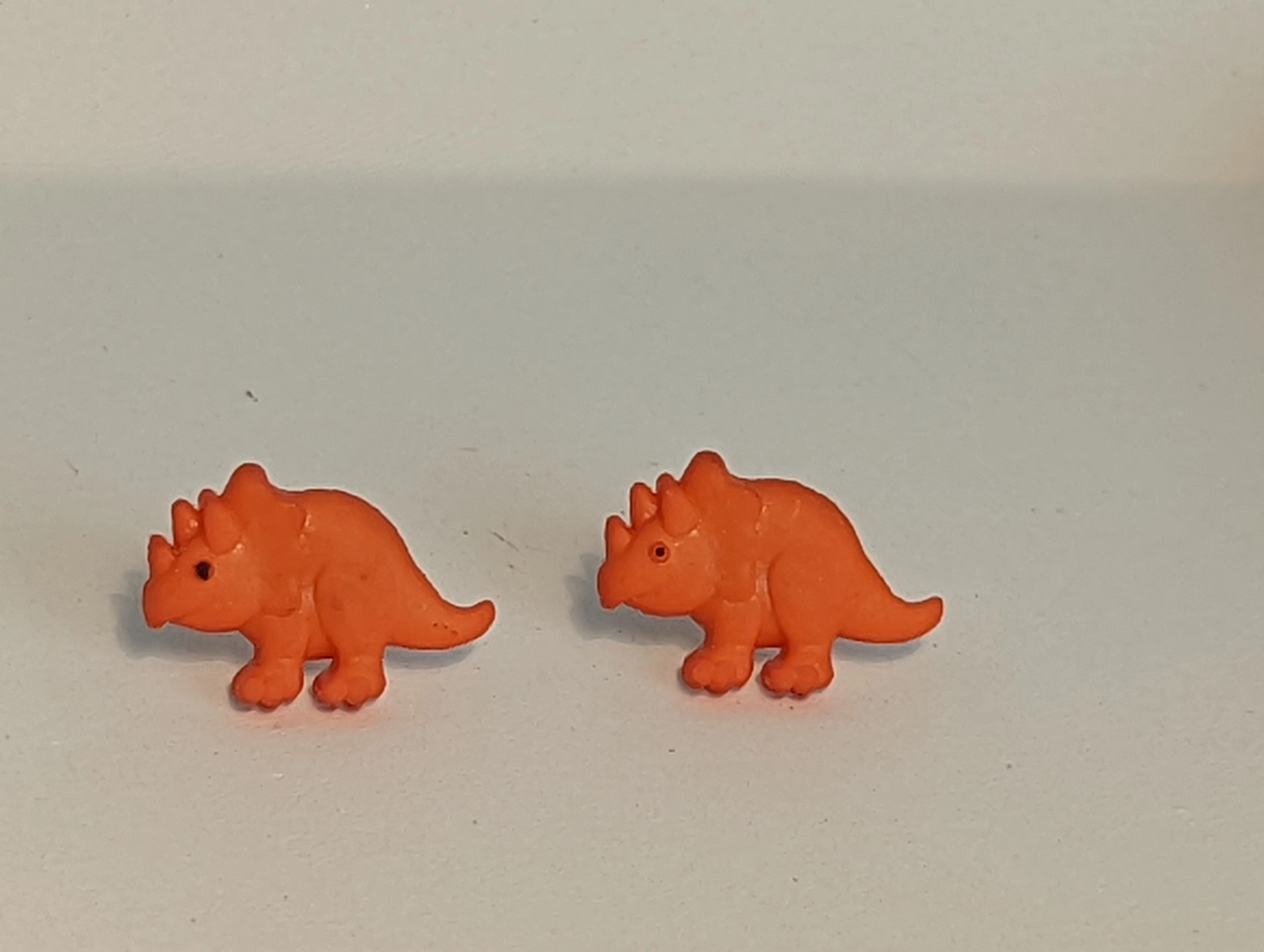 Dinosaur Triceratops Stud Earrings