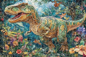 Dinosaur World Puzzles 500 Pieces,Dinosaur Puzzle for Kids Ages 6-8 8-10 10-12 Learning Educational Toys Gift for Boys and Girls Toddler Family Decoration