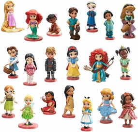 Disney Store Official Animators' Collection Mega Figurine Play Set – 20-Piece Set, Authentic Characters, Interactive Toy Figures, for Kids, Ages 3 , Durable Design