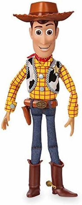 Disney Store Official Sheriff Woody Talking Action Figure from Toy Story, Features Sounds and Phrases from The Movies, Interacts with Other Figures and Toys