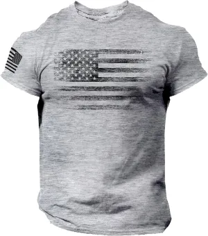 Distressed American Flag Men T Shirt – USA
