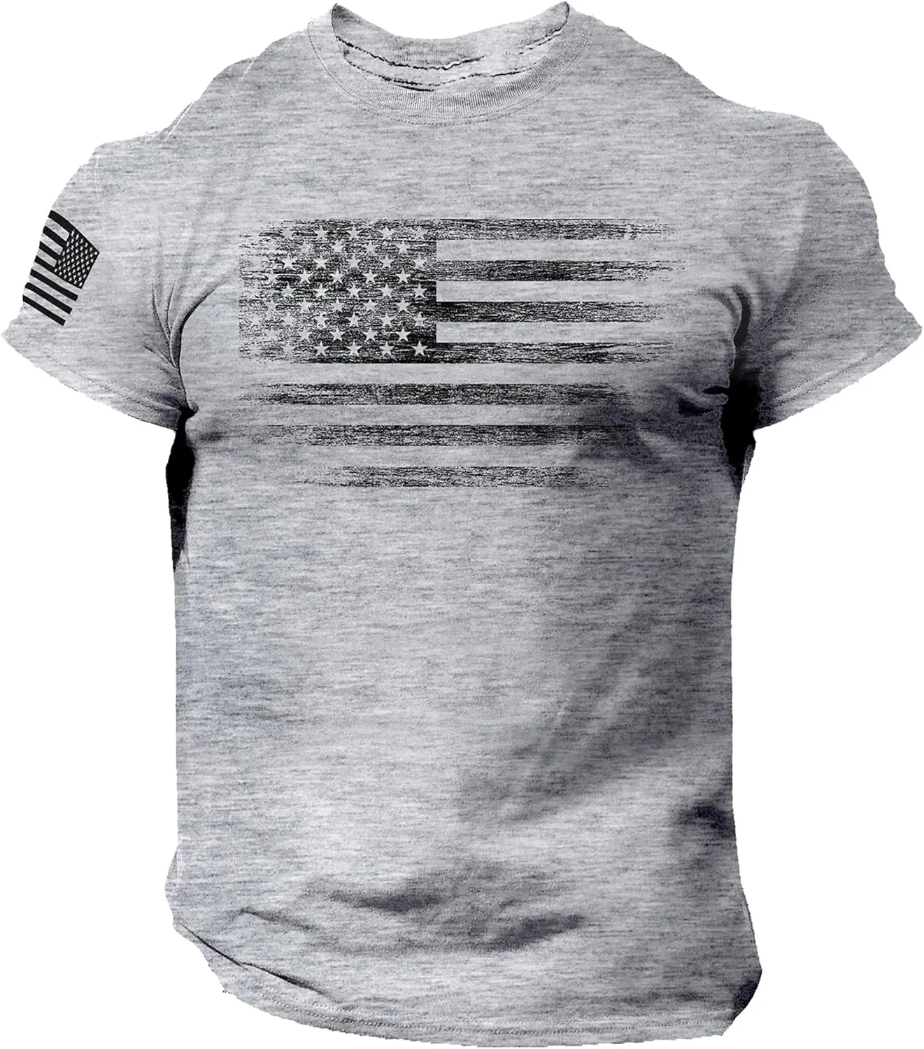 Distressed American Flag Men T Shirt – USA