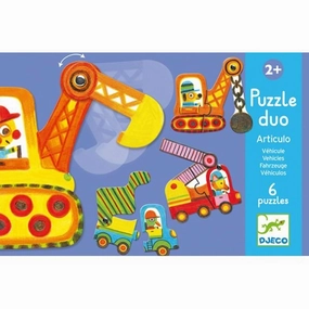 Djeco Puzzle duo / Articulo vehicles