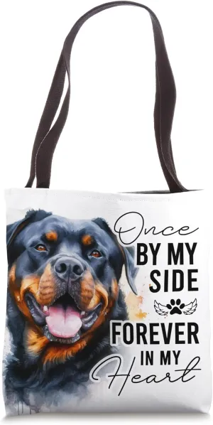 Dog Death Sympathy Gift Pet Memorial Gift Rottweiler Tote Bag