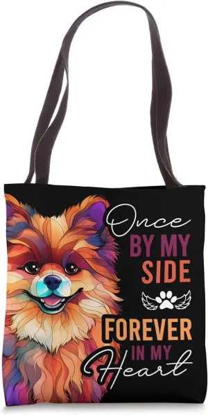 Dog Death Sympathy Gift Pillow Pet Memorial Gift Pomeranian Tote Bag