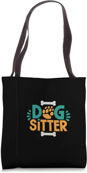 Dog Sitter Paw Print Pet Care Fun Tote Bag
