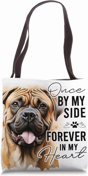 Dog Death Sympathy Gift Pet Memorial Gift Bullmastiff Tote Bag