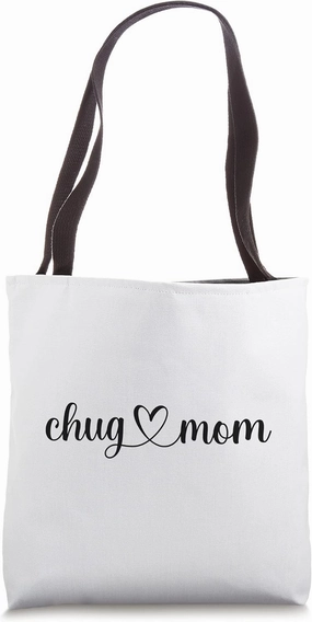 Dog Love Heart Chug Mom Tote Bag