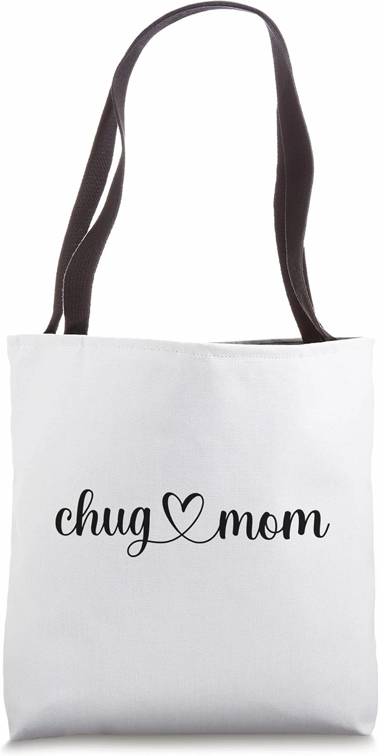 Dog Love Heart Chug Mom Tote Bag
