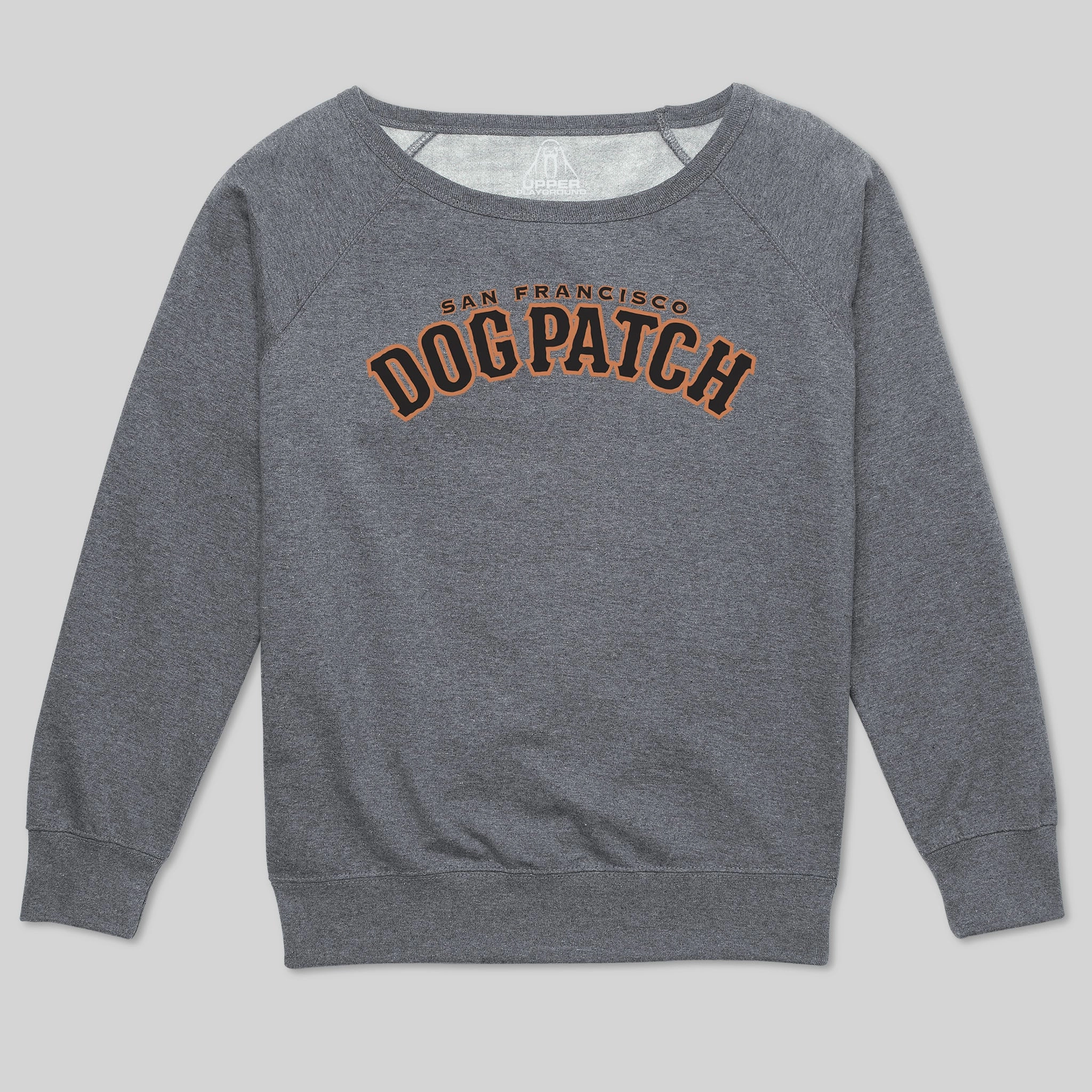 DOG PATCH DISTRICT WOMEN'S SCOOP NECK SWEATSHIRT