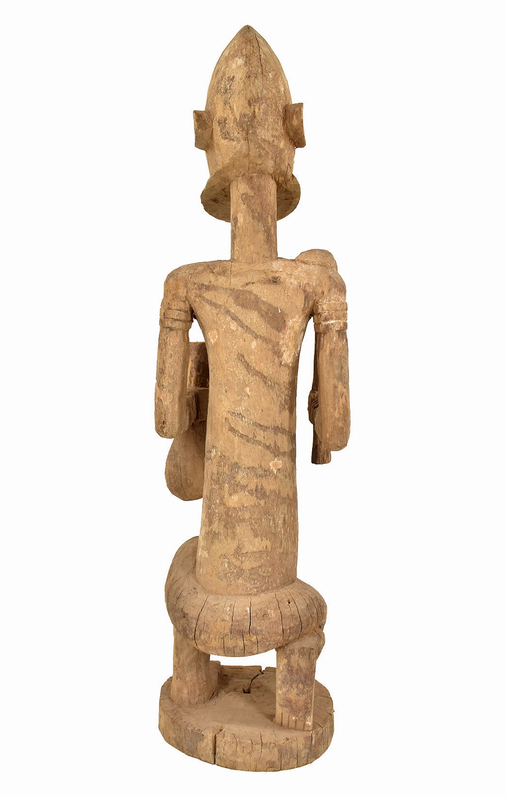 Dogon Kneeling Wood Figure Mali