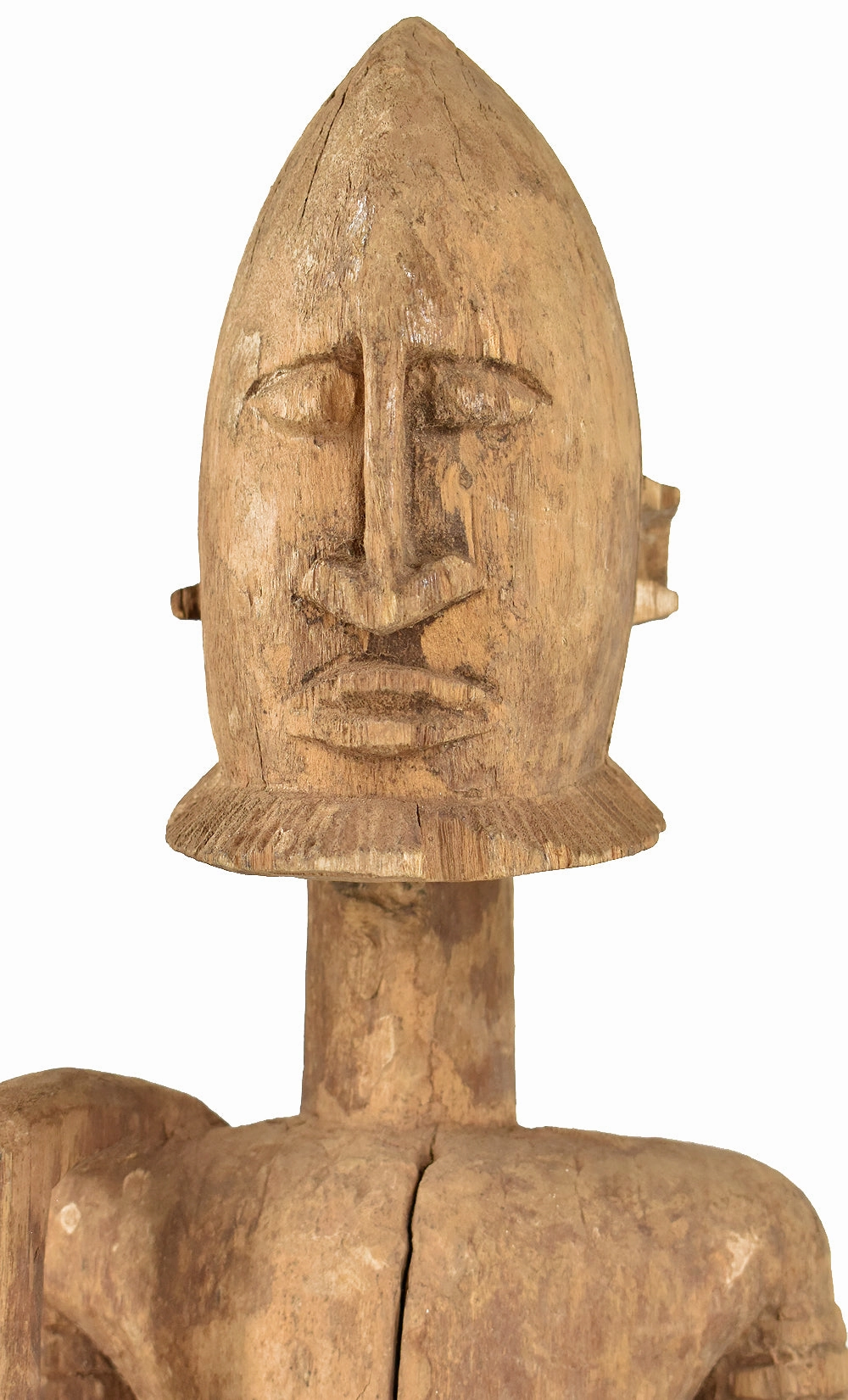 Dogon Kneeling Wood Figure Mali