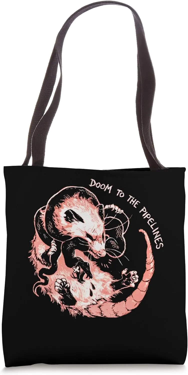 Doom to the pipelines Capybara Tote Bag